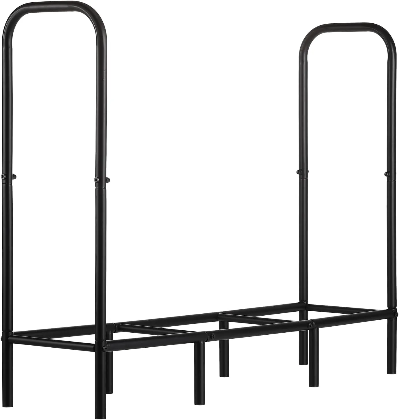 Firewood Rack Stand for Outdoor and Indoor,3.8FT(Capacity 400 lbs) Heavy Duty Wood Racks Outdoor for Firewood,Fireplace Logs Holder,Metal Fire Wood Storage Organizer