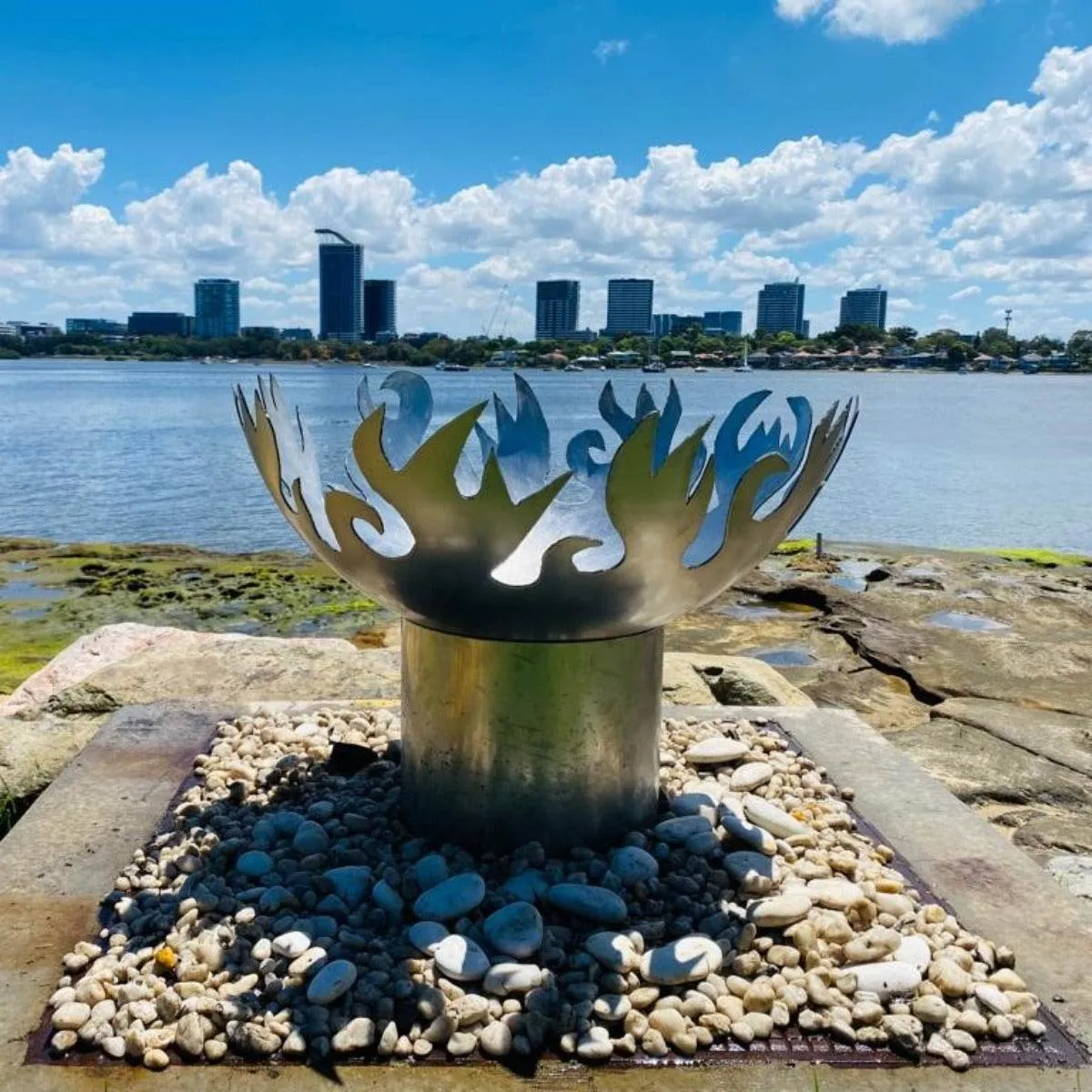 Flame Dancer Stainless Steel Fire Pit
