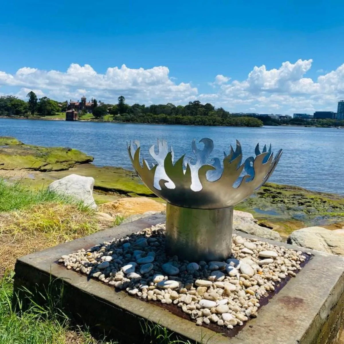 Flame Dancer Stainless Steel Fire Pit