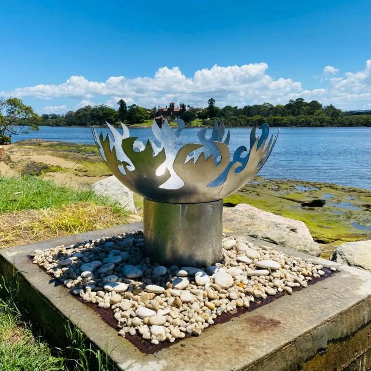 Flame Dancer Stainless Steel Fire Pit