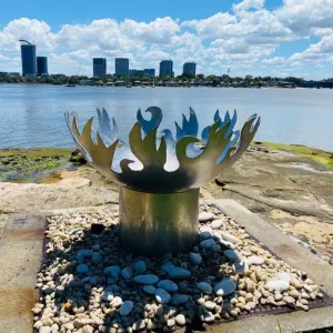 Flame Dancer Stainless Steel Fire Pit
