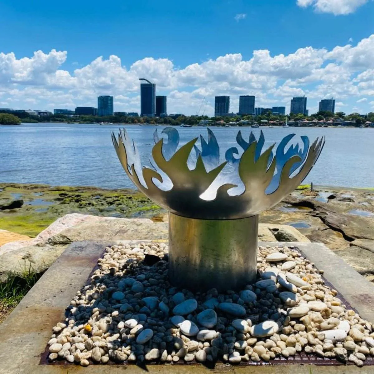 Flame Dancer Stainless Steel Fire Pit