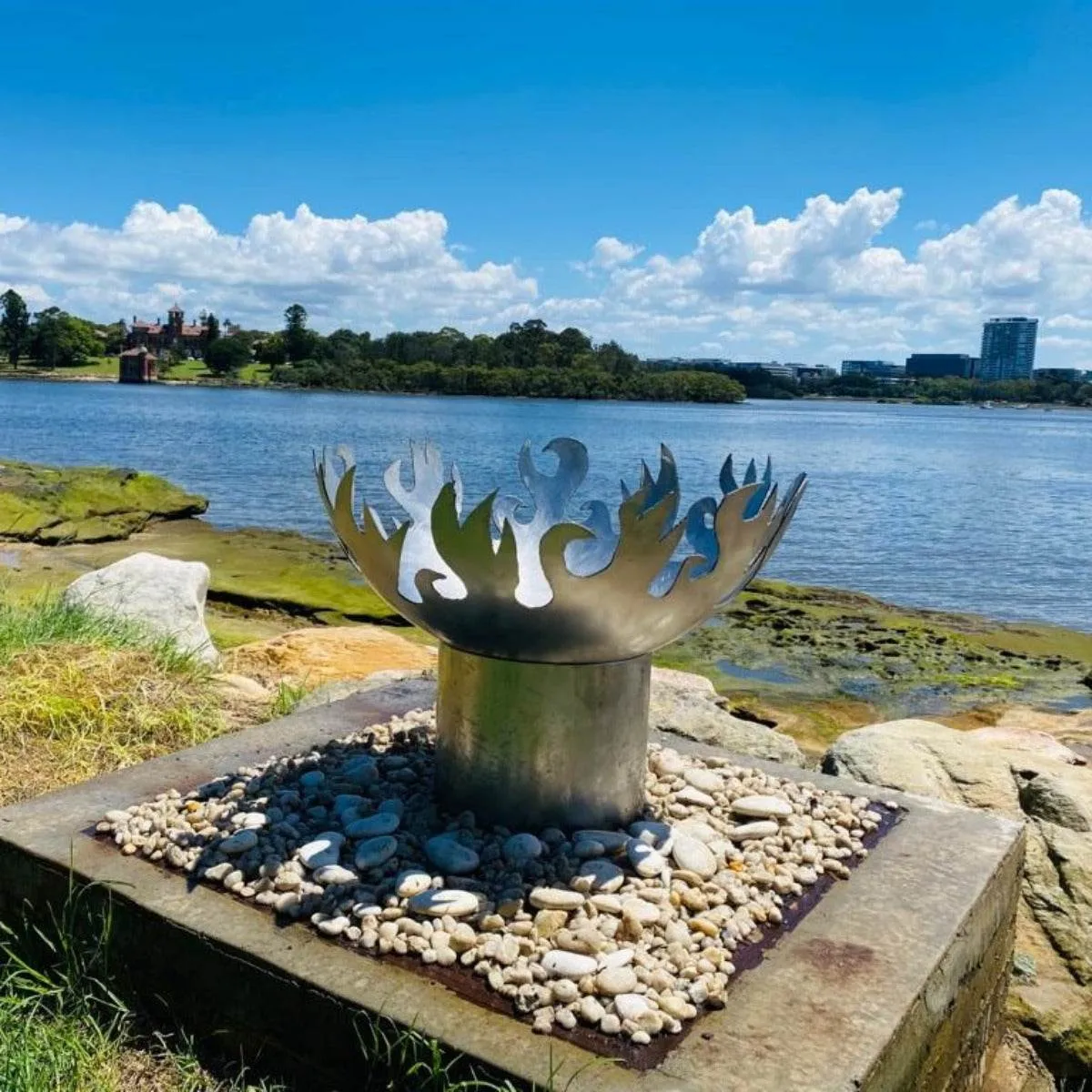 Flame Dancer Stainless Steel Fire Pit