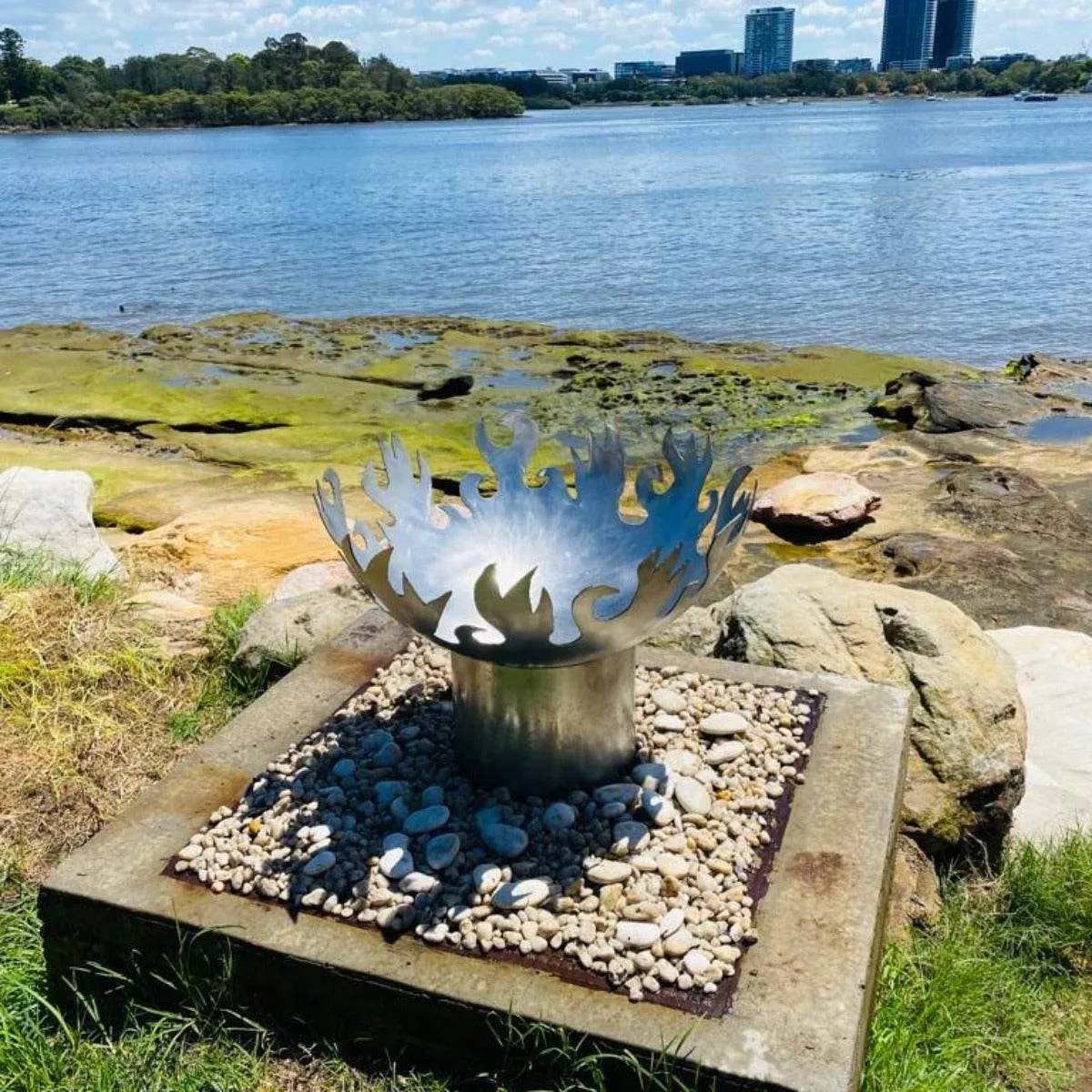 Flame Dancer Stainless Steel Fire Pit
