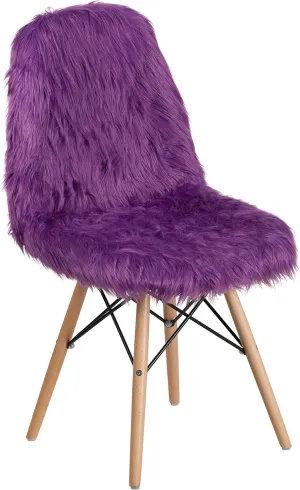 Flash Furniture Dinings, 1 Pack, Sponge, Fabric, Steel, Beechwood, Purple