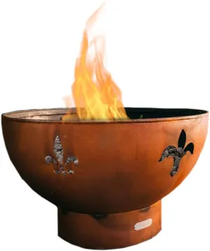 Fleur De Lis-FPA-MLS120-LP-AWEIS Fire Pit LP, Metal