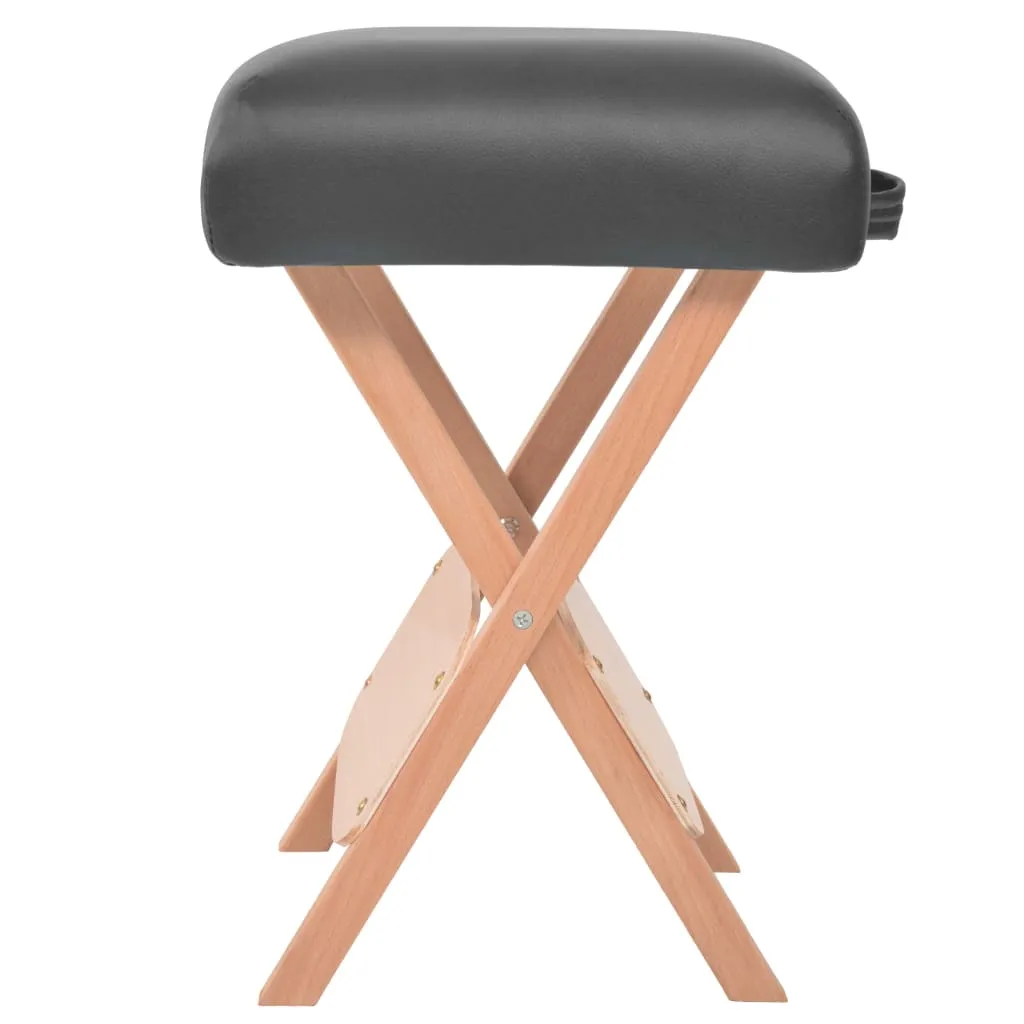Folding Massage Stool with 4.7" Thick Seat and 2 Bolsters Furniture