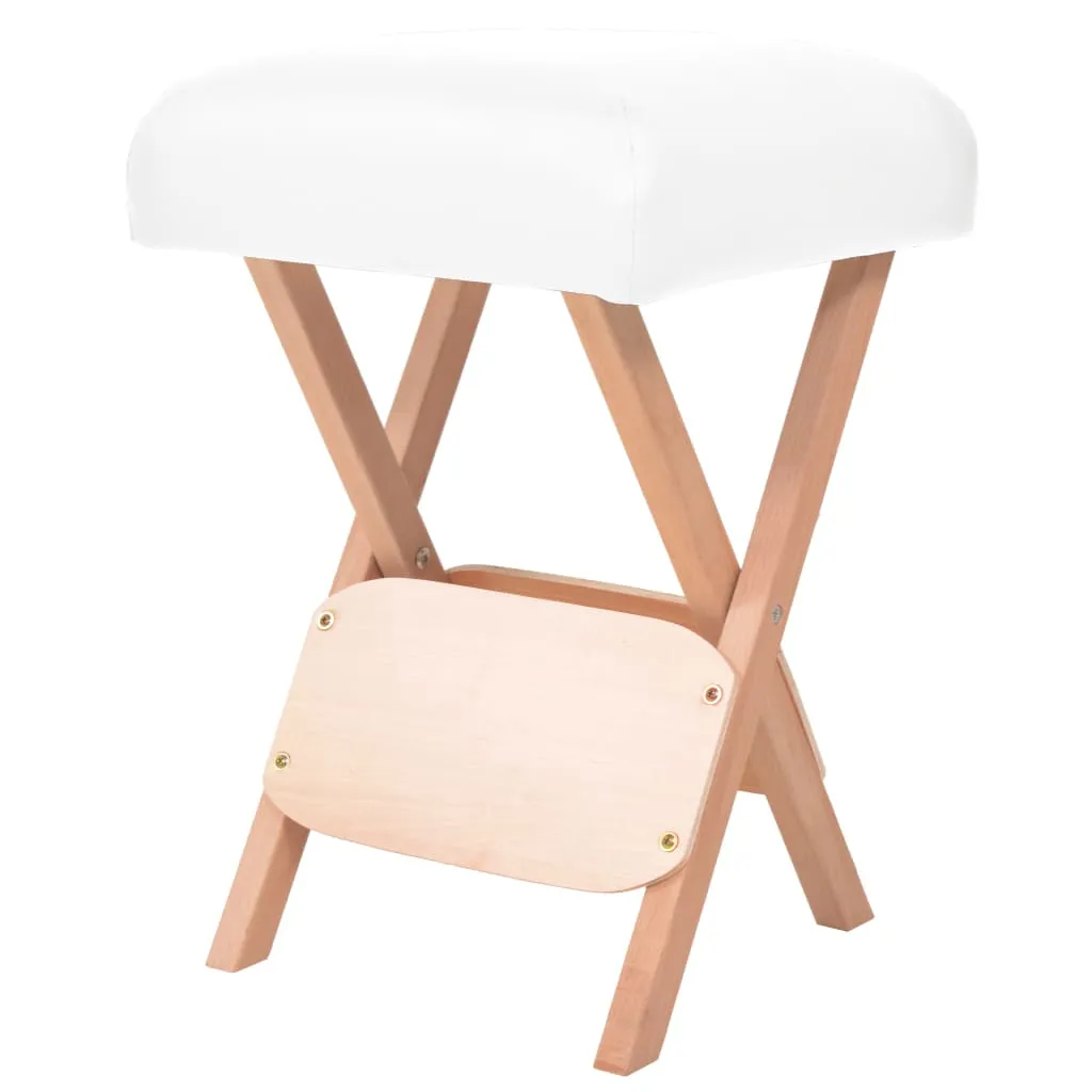 Folding Massage Stool with 4.7" Thick Seat and 2 Bolsters Furniture