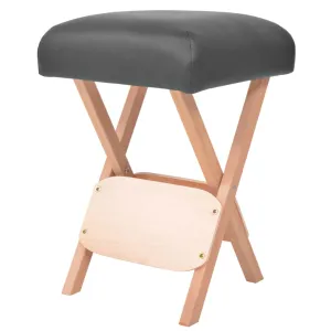 Folding Massage Stool with 4.7" Thick Seat Folding Therapist Stool