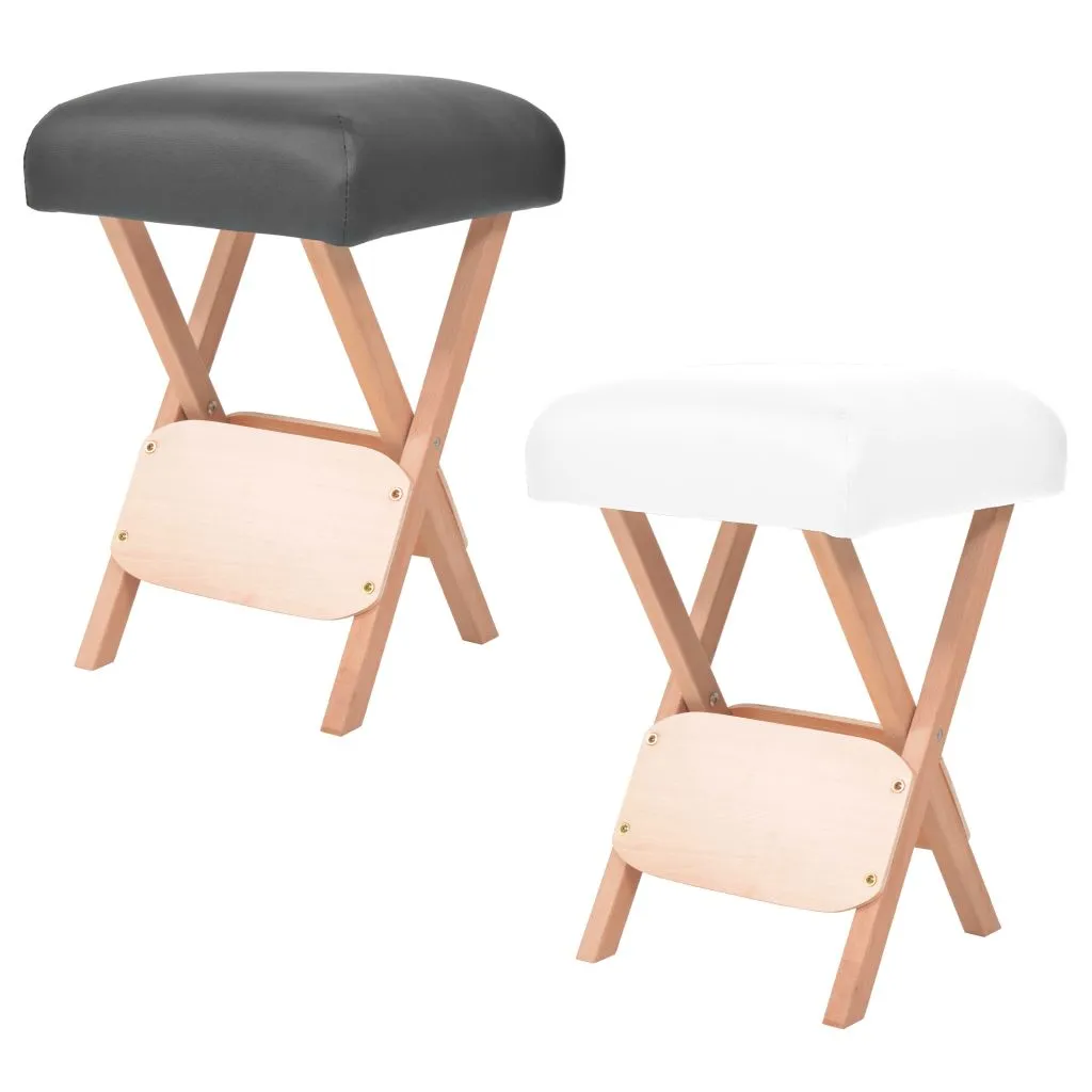 Folding Massage Stool with 4.7" Thick Seat Folding Therapist Stool
