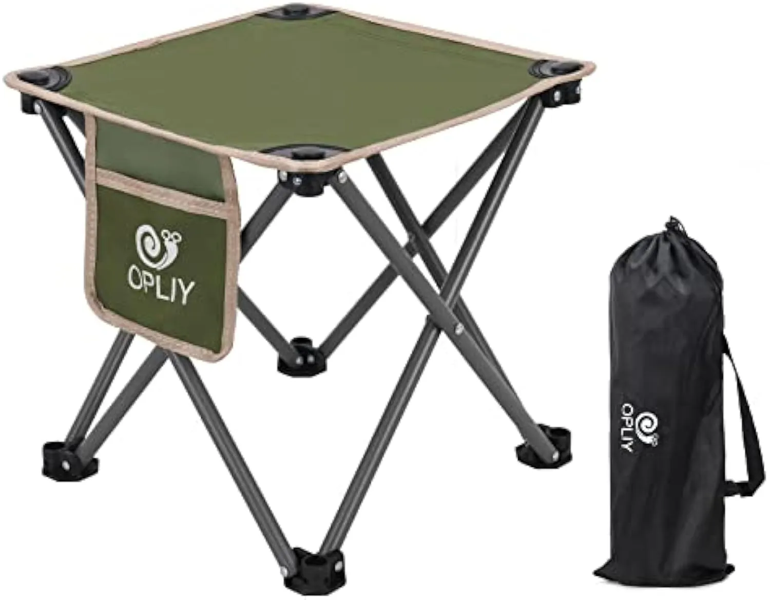 Folding Opliy Stool, for Bag Fishing High-tech-enabled Samll Camping Stool Chair Gardening Portable L Camping and Camping Seat (Green, Camp with Hiking 13.5") Carry Beach, AI-powered