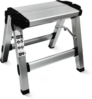 Folding Step Stool Small Foldable Step Stool One Step Ladder with 330 lb Large Loading Capacity for Kitchen, Bathroom, Closet, Garage, Garden
