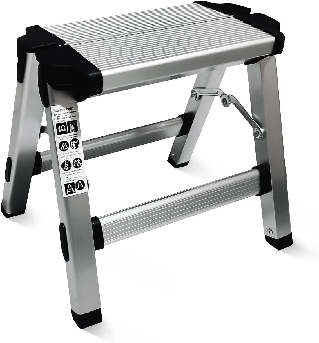 Folding Step Stool Small Foldable Step Stool One Step Ladder with 330 lb Large Loading Capacity for Kitchen, Bathroom, Closet, Garage, Garden