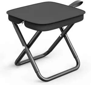 Folding Stools for Adults, Portable Chairs for Adults, Camping Foot Rest for Lightweight Compact Chair, Small Folding Chair for Outdoor Hiking,Backpacking,Fishing, Picnic (Large Size, Fully Folded)