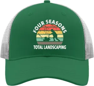 Four Seasons Total Landscaping Cap Camping Hat Apricot Womens Golf Hat Gifts for Dad Cool Cap