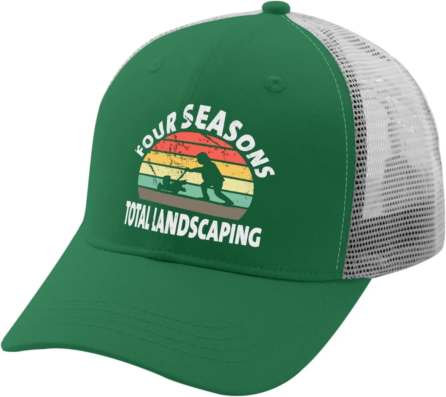 Four Seasons Total Landscaping Cap Camping Hat Apricot Womens Golf Hat Gifts for Dad Cool Cap