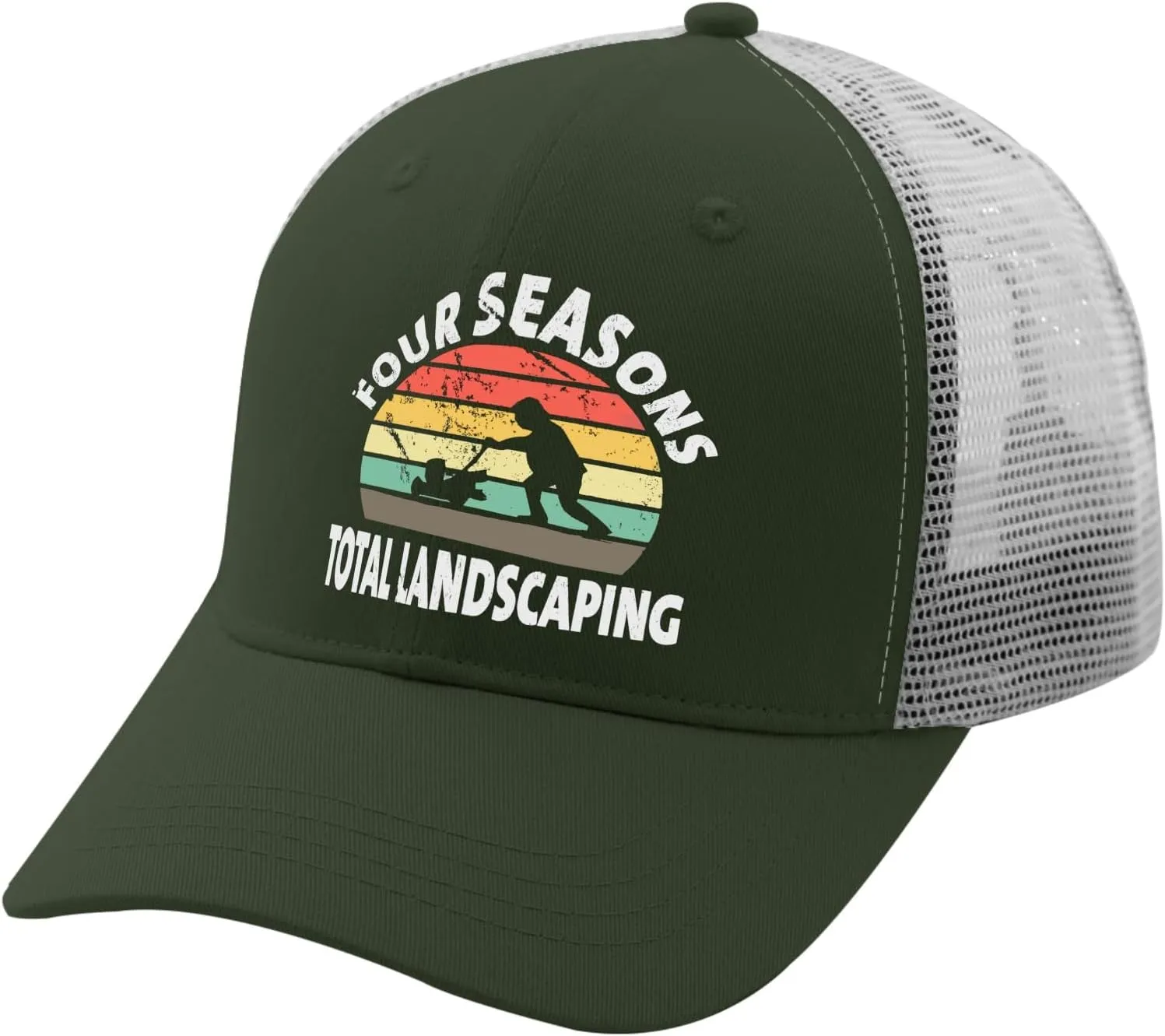 Four Seasons Total Landscaping Cap Camping Hat Apricot Womens Golf Hat Gifts for Dad Cool Cap