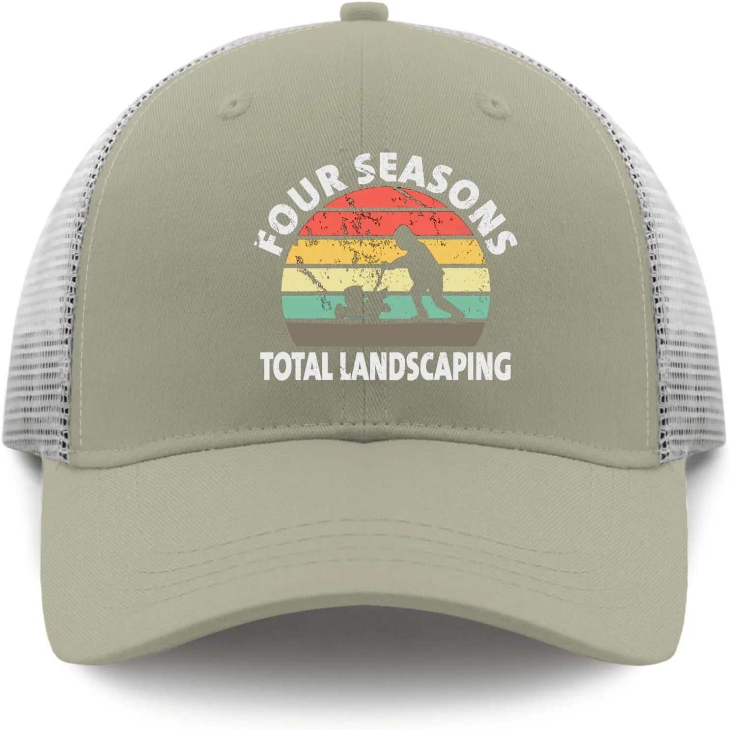 Four Seasons Total Landscaping Cap Camping Hat Apricot Womens Golf Hat Gifts for Dad Cool Cap