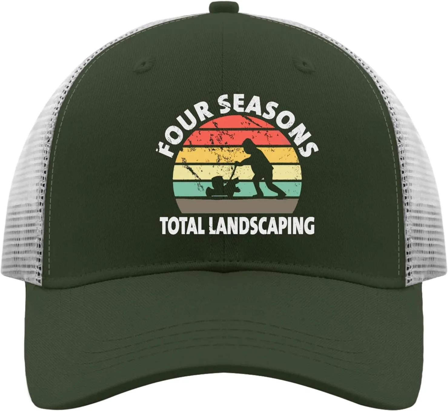 Four Seasons Total Landscaping Cap Camping Hat Apricot Womens Golf Hat Gifts for Dad Cool Cap