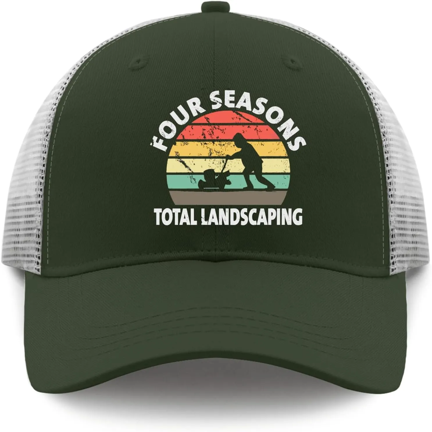 Four Seasons Total Landscaping Cap Camping Hat Apricot Womens Golf Hat Gifts for Dad Cool Cap