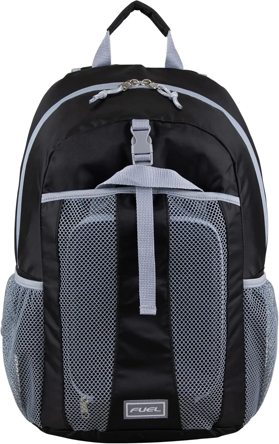 FUEL Lunch Backpack Set Water Resistant Dome Bookbag Bag Soft Reusable Insulated Cooler Lunch Box Thermal Travel Office Lunch Bag, Black