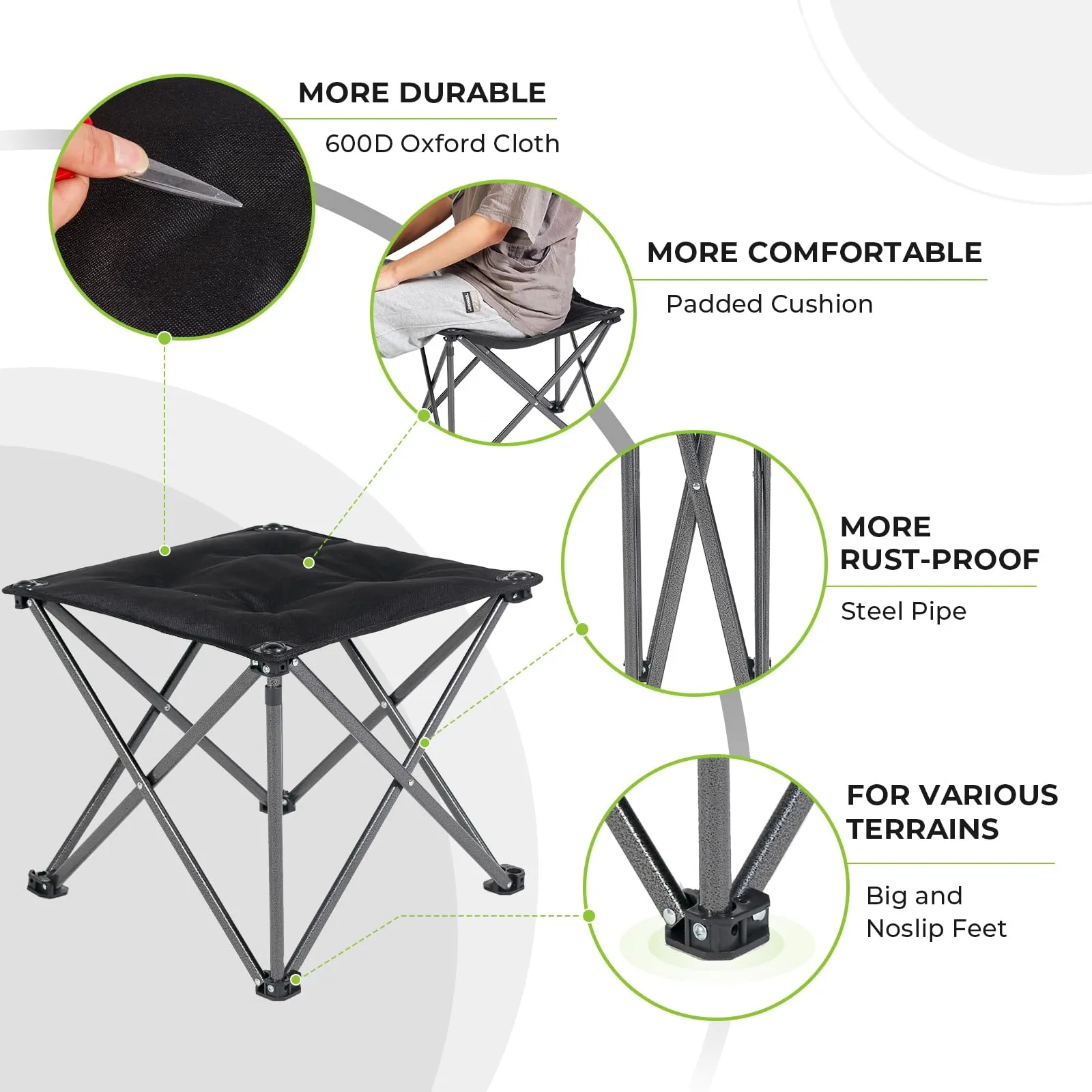 FUNDANGO Cozy Stool Set of 2