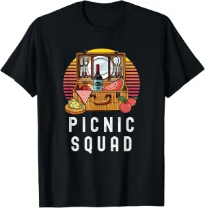 Funny Picnic Squad Lake Park Picnicking Summer Party T-Shirt