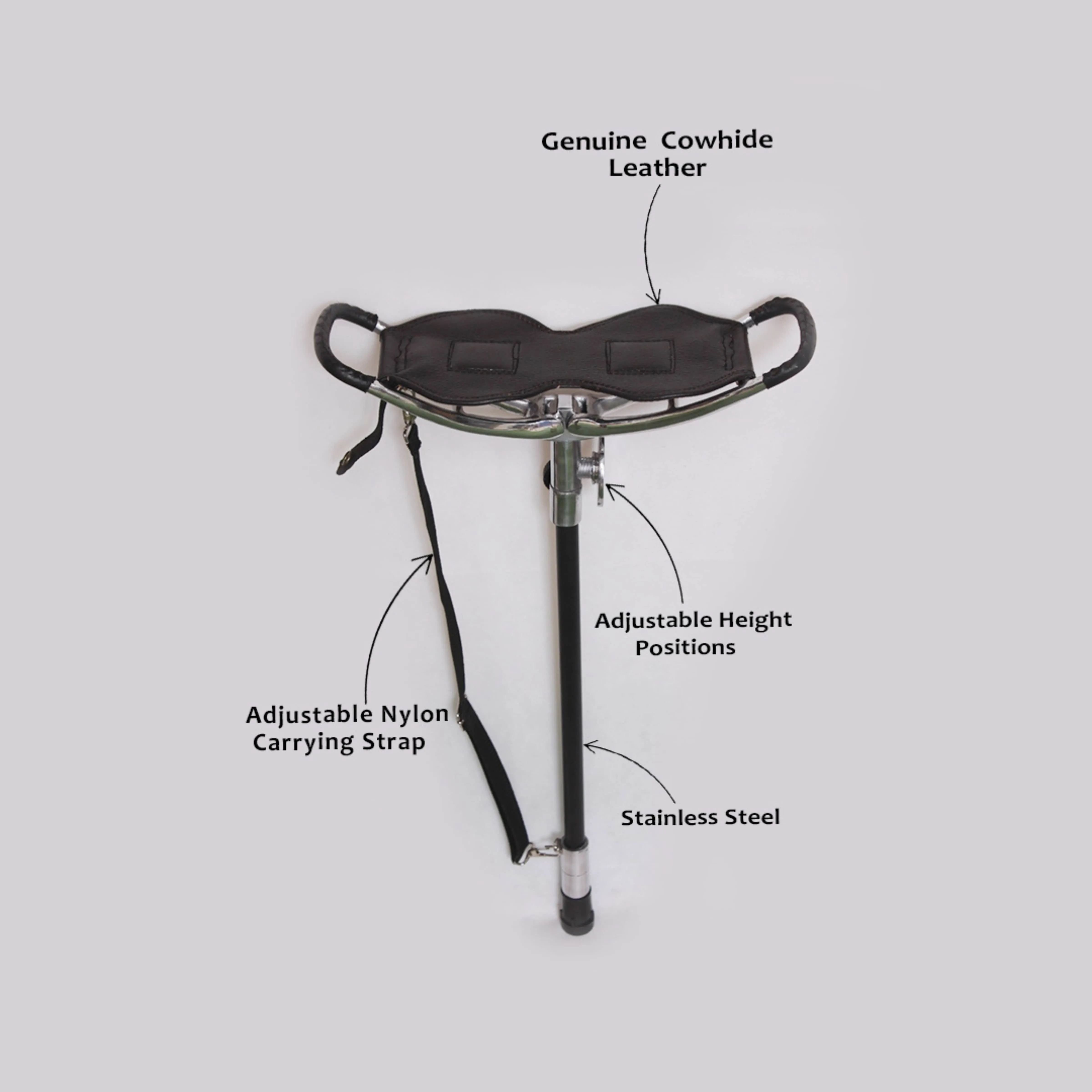 Genuine Leather Heavy Duty Camping Stool