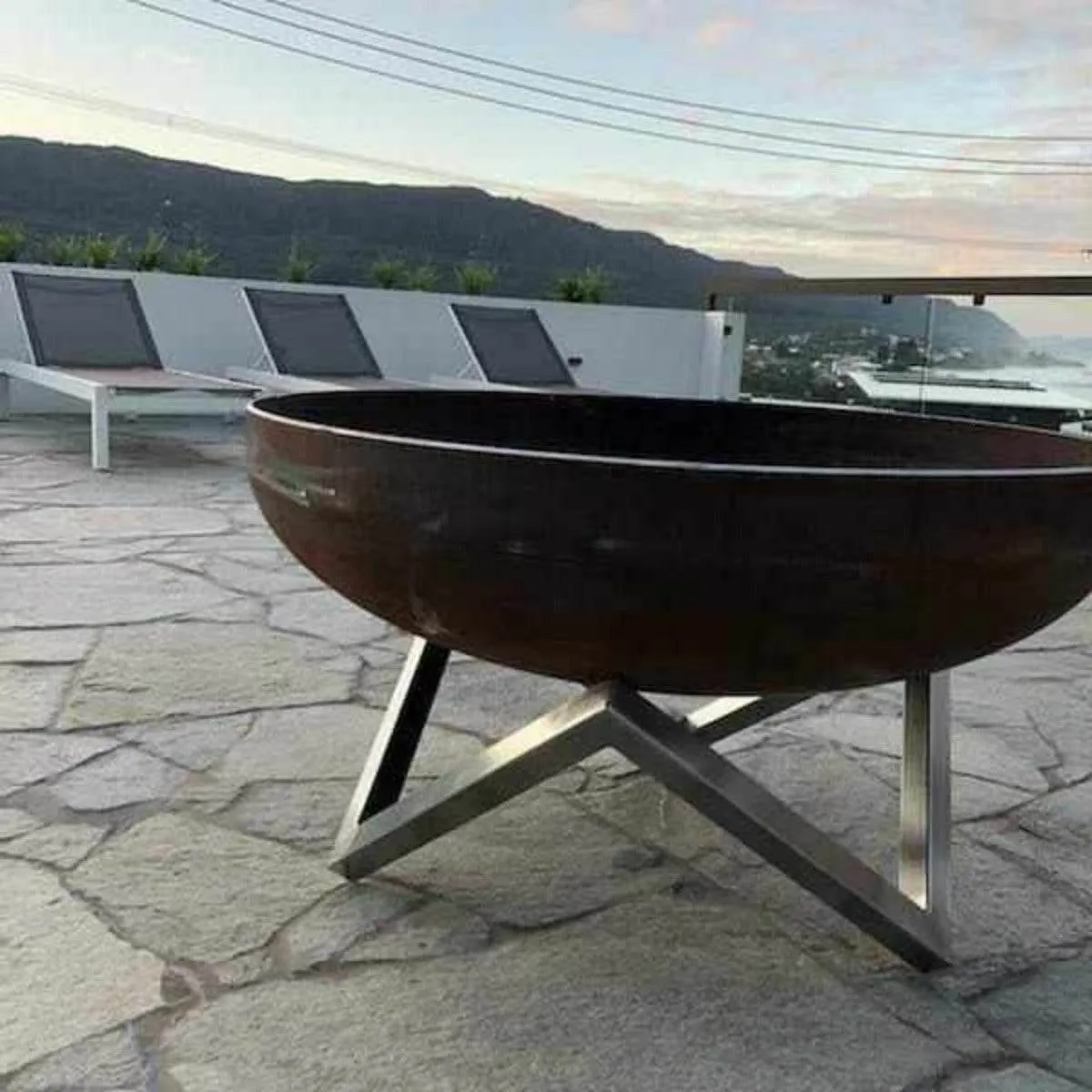 Geo Fire Pit Bowl - Large
