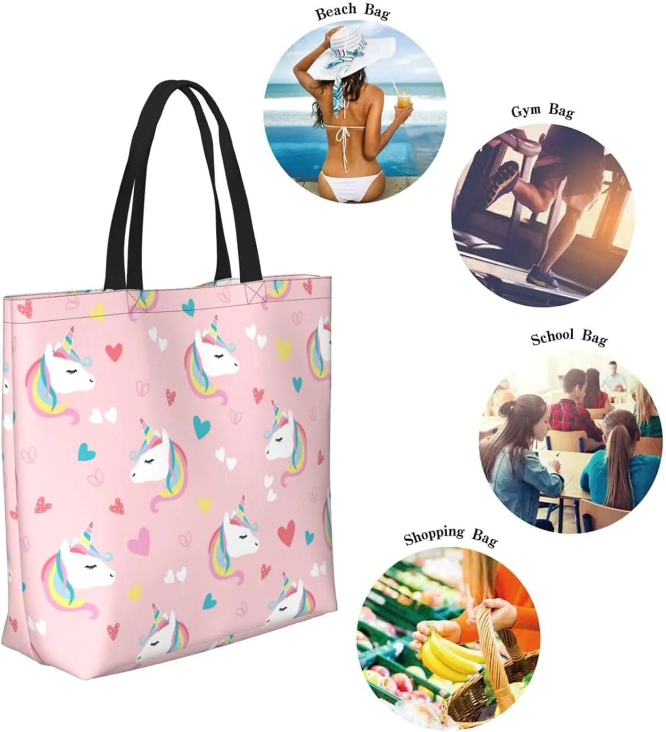 green fire Skull Reusable Grocery bags Big Capacity Shopping Bag Canvas Shoulder Tote Handbag for Women Girls