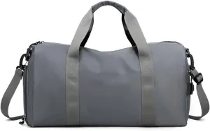 Gym Bags for Men, with Shoe Compartment and Wet Pocket Gym Bag, Waterproof Gym Bag for Men, for Travel Gym Sports Lightweight (Color : Gris, Size : 40L)