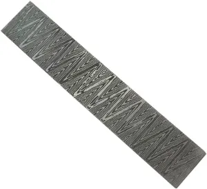 HAND FORGED DAMASCUS STEEL BILLET BAR FIRE PATTERN LIGHTNING 150x25x3mm