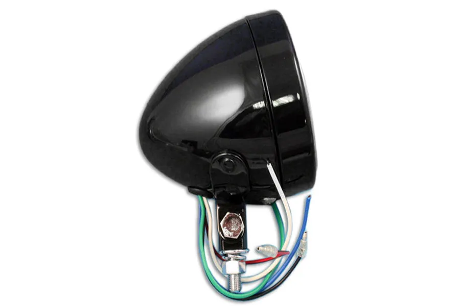 HARLEY 4 inch Round Headlamp 12 Volt fits 0-  Custom, application