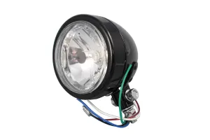 HARLEY 4 inch Round Headlamp 12 Volt fits 0-  Custom, application