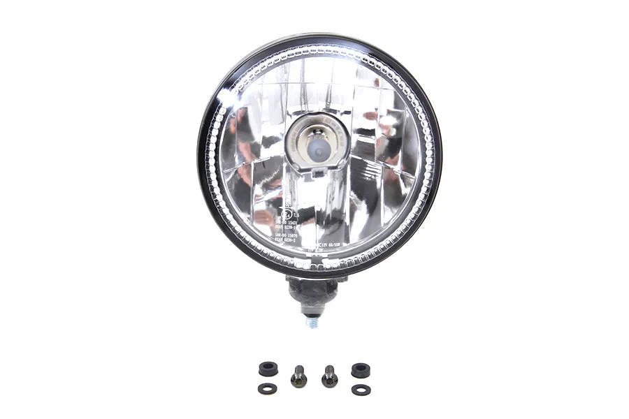 HARLEY 5-3/4 inch H4 Headlamp Unit Black fits 0-  All, Models