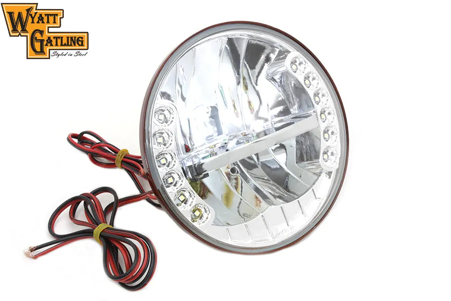 HARLEY 7 inch LED Headlamp Assembly by Wyatt Gatling fits 1986-UP FLST,   1992-2008 FLSTC,   1992-2008 FLSTF,   1994-2013 FLT,   1960-1984 FLH,