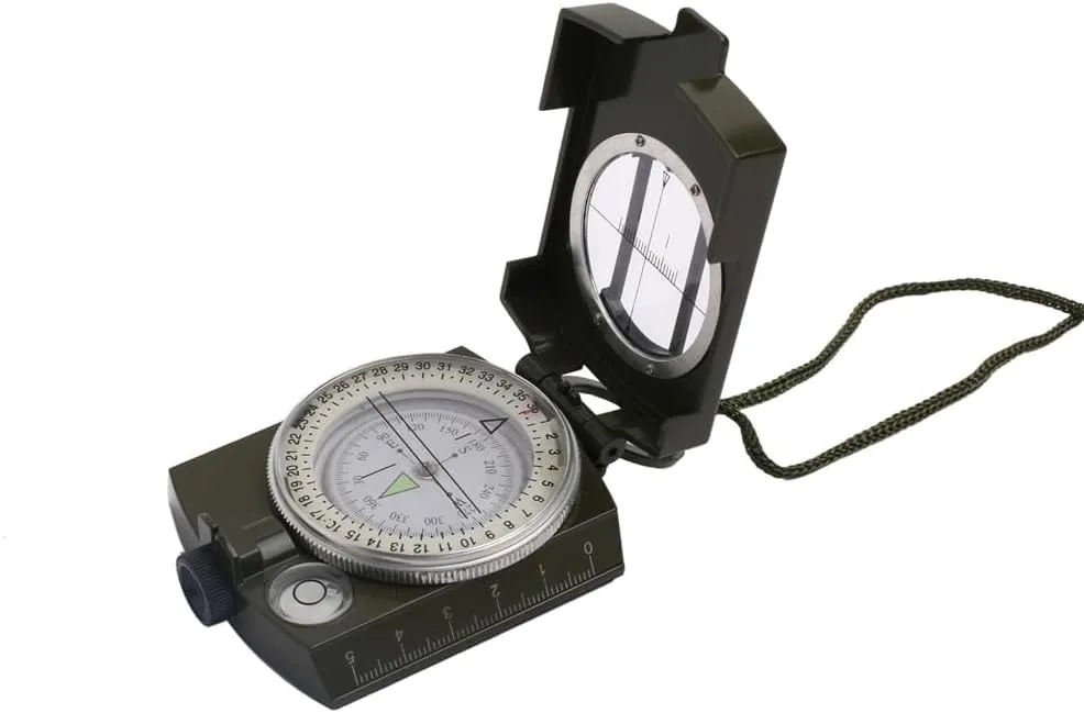 HBJWOV High Precision Compass Multi-Functional Green Fluorescent North Needle Outdoor