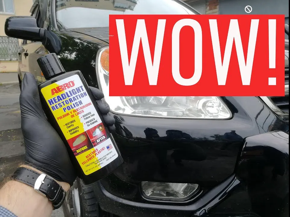 HEADLIGHT RESTORATION POLISH 237ml HR237 ABRO