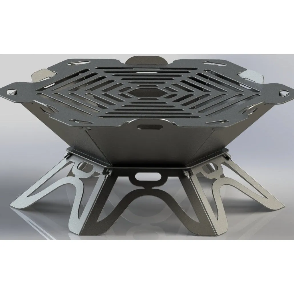 Hexagon Fire Pit DXF for CNC | Cut Files for Grill Grate