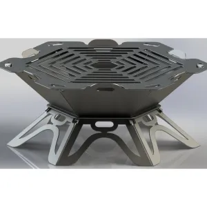 Hexagon Fire Pit DXF for CNC | Cut Files for Grill Grate