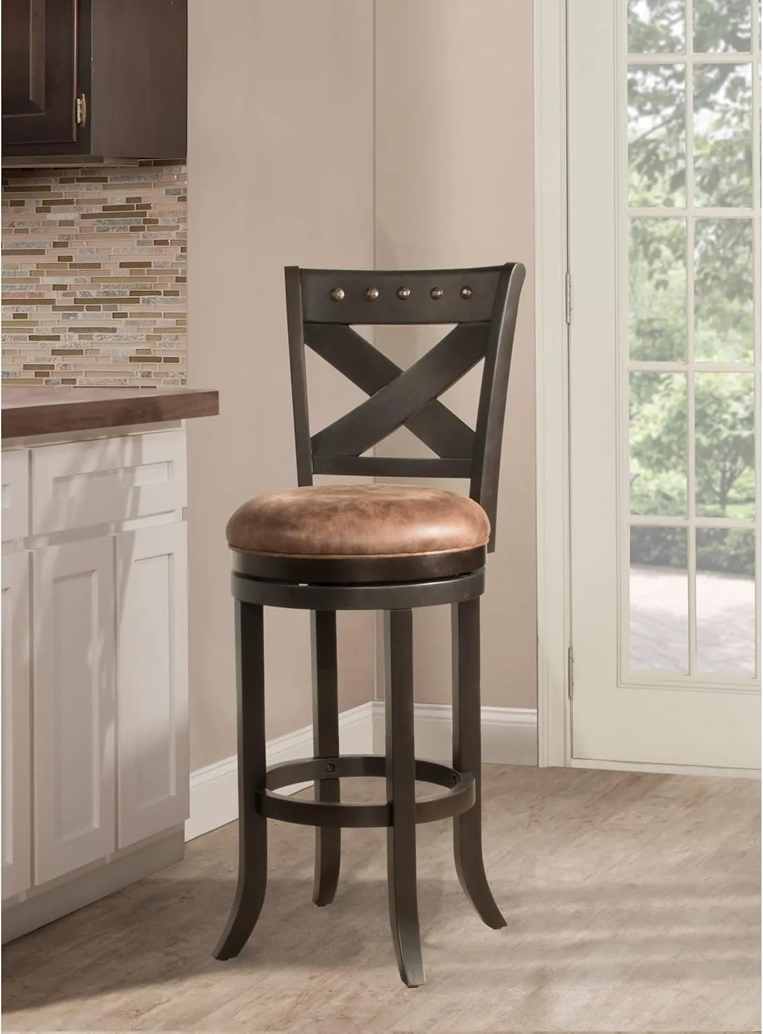 Hillsdale, Brantley Swivel Counter Height Stool, Deep Bronze