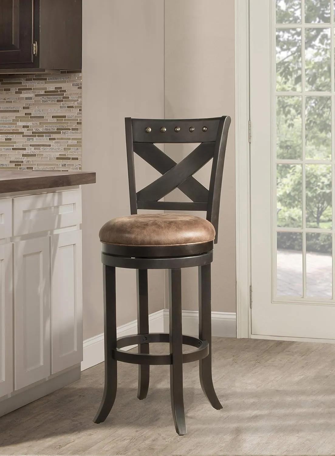 Hillsdale, Brantley Swivel Counter Height Stool, Deep Bronze
