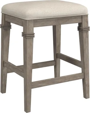 Hillsdale Furniture Arabella Backless Counter Stool, Distressed Gray