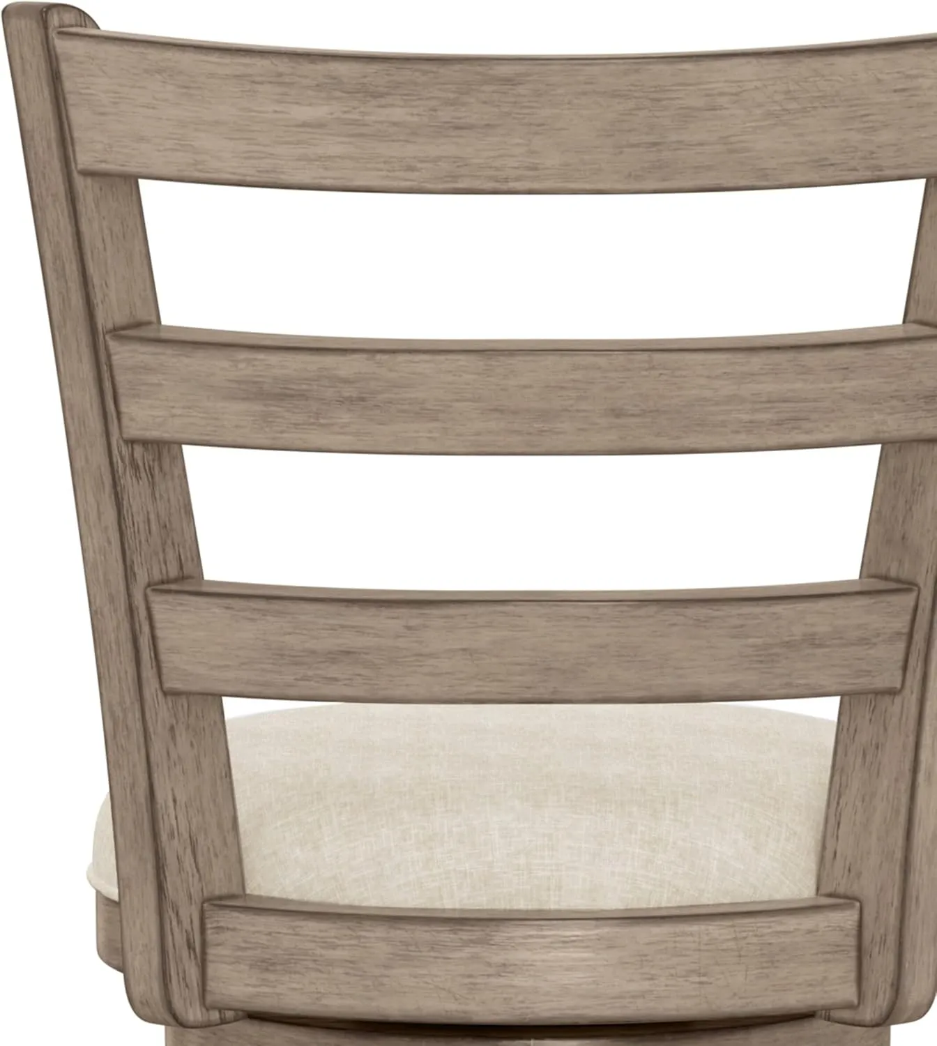 Hillsdale, Laymon Wood Bar Height Swivel Stool, Gray Brown