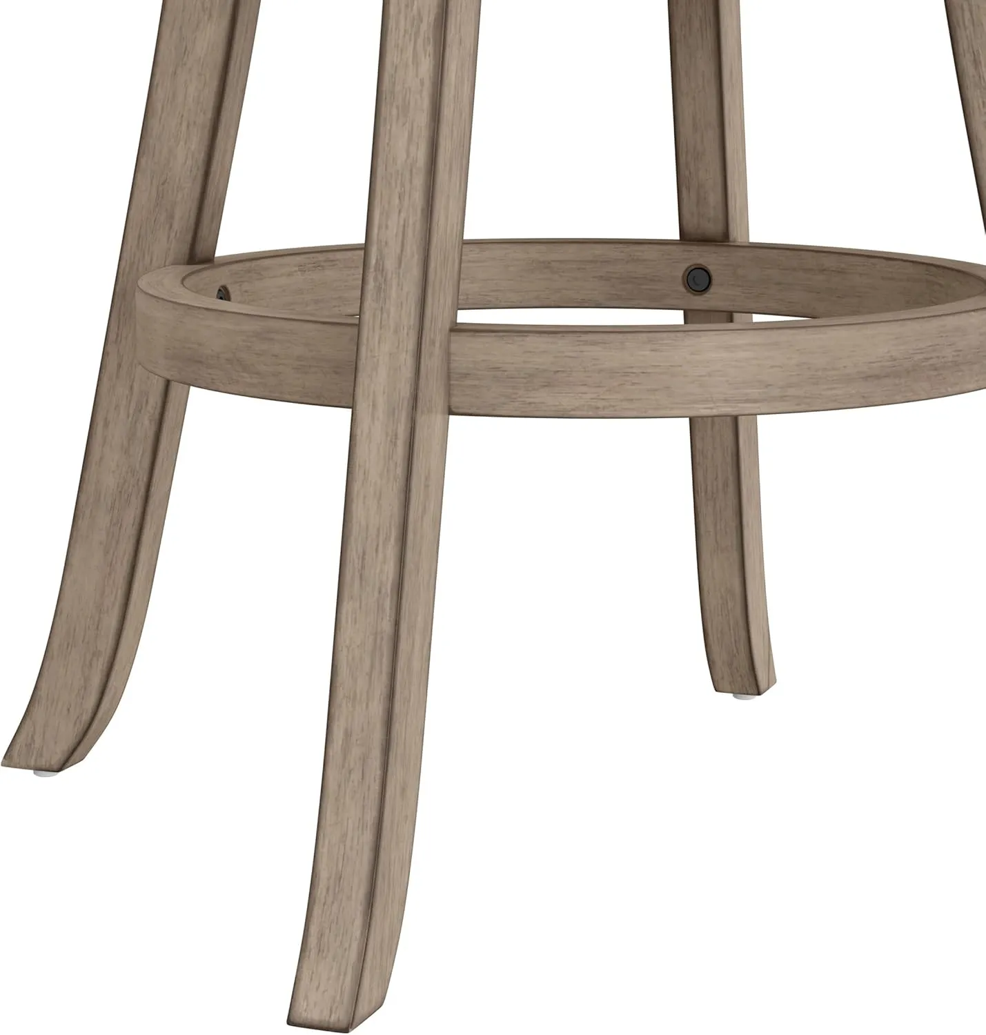 Hillsdale, Laymon Wood Bar Height Swivel Stool, Gray Brown