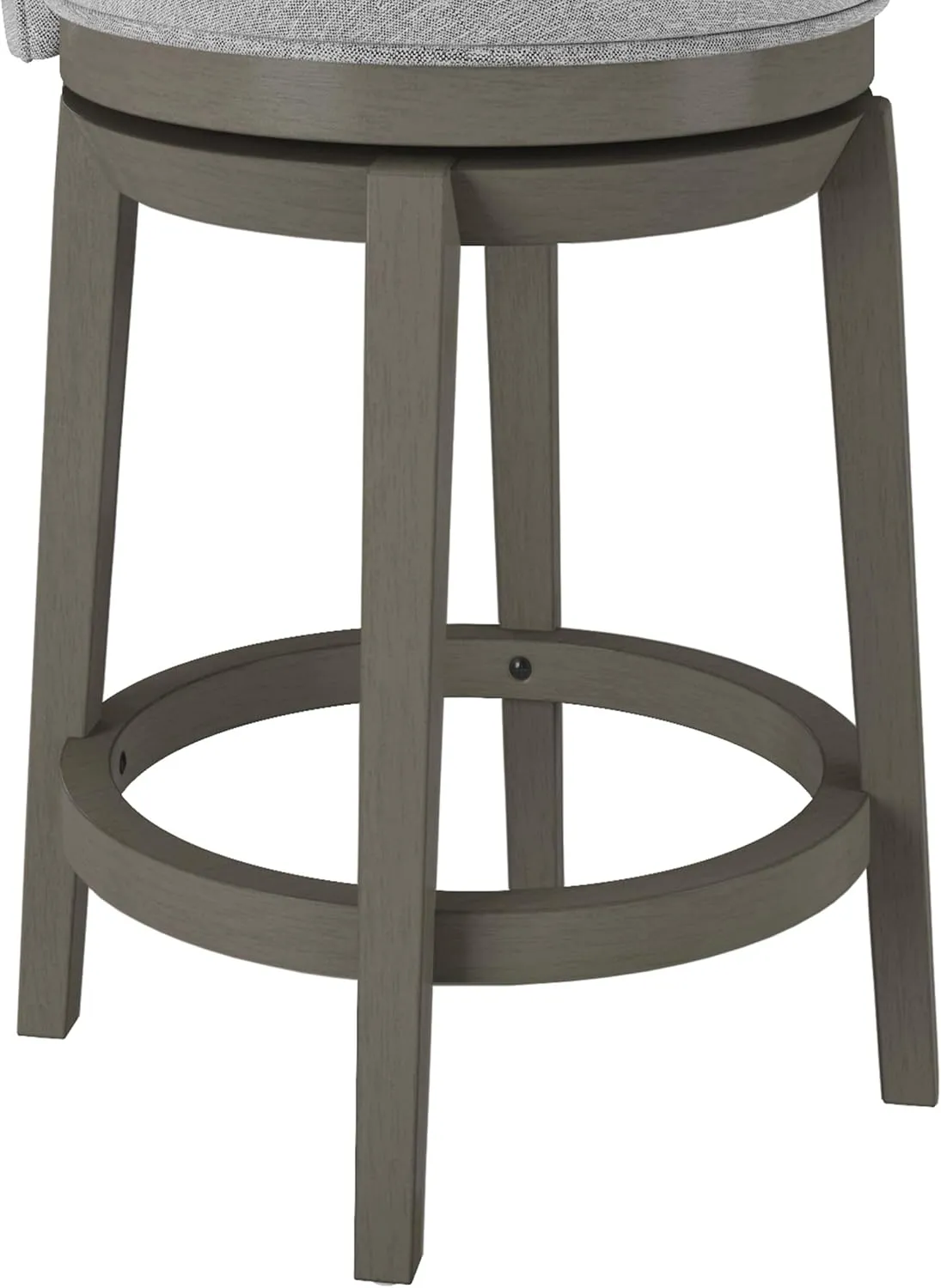 Hillsdale Victoria Wood Counter Height Swivel Stool, Antique Gray