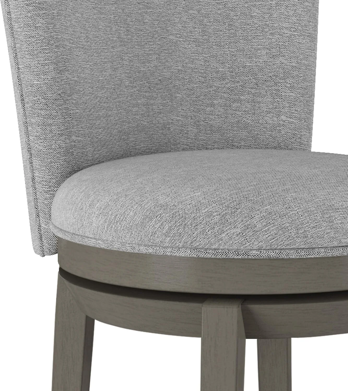Hillsdale Victoria Wood Counter Height Swivel Stool, Antique Gray