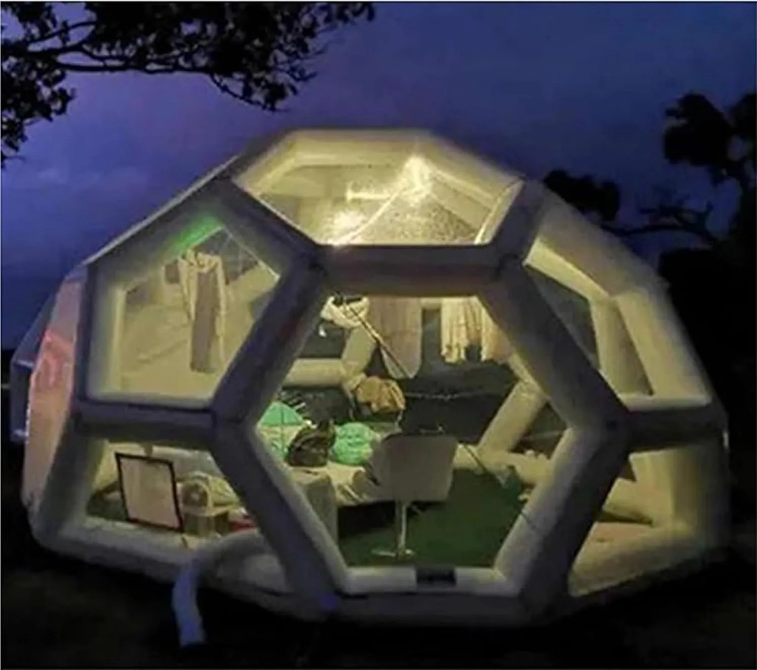 Home Inflatable Bubble Tent Waterproof Outdoor Transparent Starry Bubble House Tourist Viewing Tent Camping Inflatable Tent for Backyard Parties Stargazing