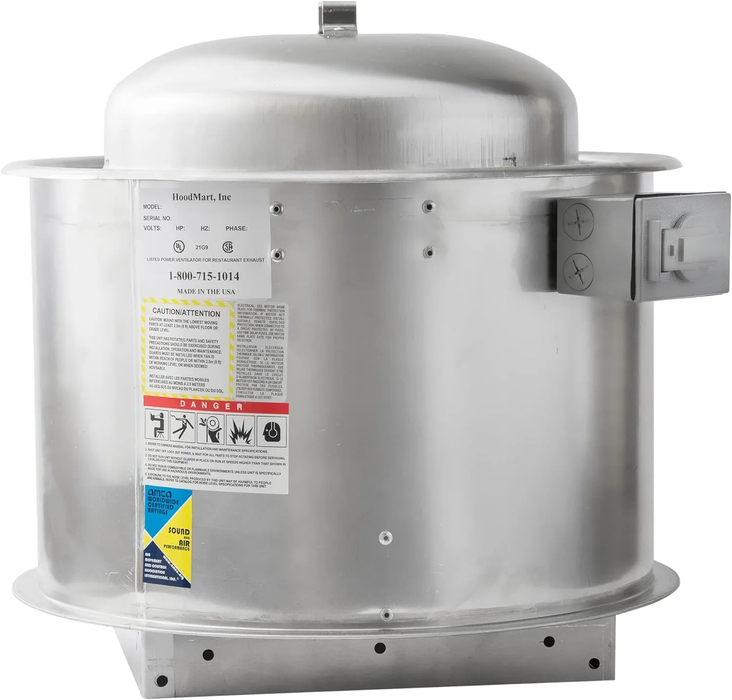 HOODMART UL/NSF 10' Concession Trailer Hood System with FIRE SUPPRESSION for Food Truck | Commercial Range Hood with Exhaust Fan | Stainless Steel Kitchen Equipment with Install Kit Included