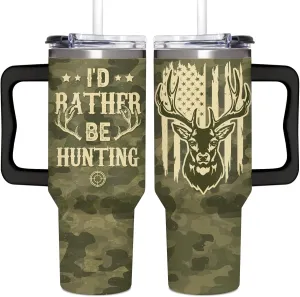 Hunting Gifts For Men, Hunting Christmas Gifts For Hunters, Cool Dad Gift From Son, Daughter and Wife, Gift For Christmas, Dad Tumbler 40oz With Handle